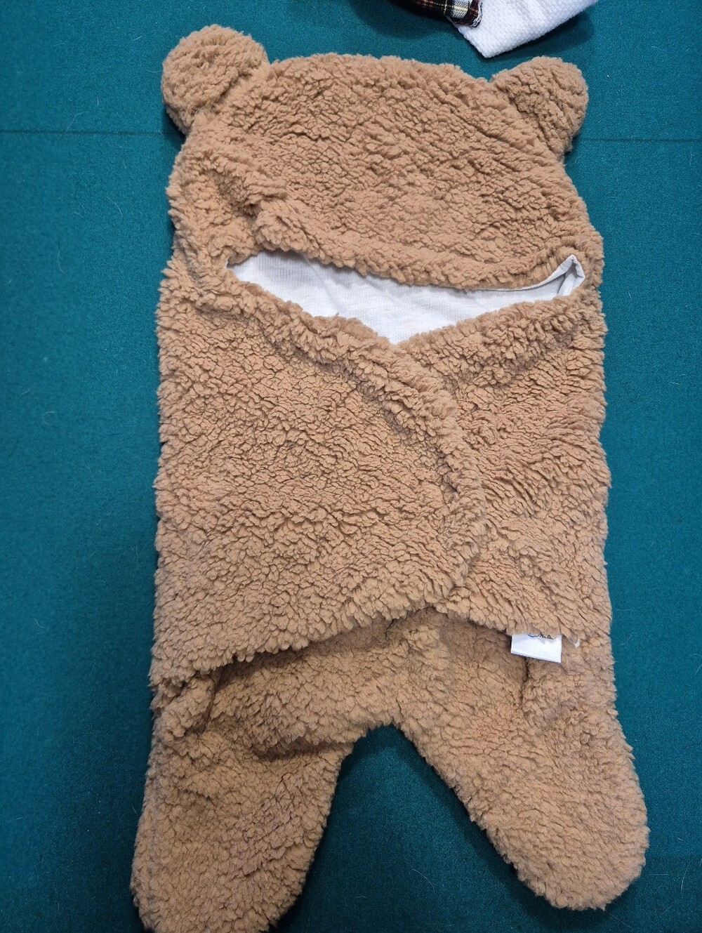 Fleece Bear Baby Swaddle